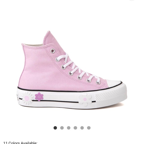 Converse Shoes - Converse Chuck Taylor All Star Lift Floral High-Top Sneaker - Stardust Lilac